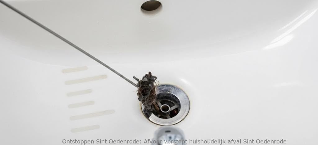Afvoer verstopt huishoudelijk afval Sint Oedenrode